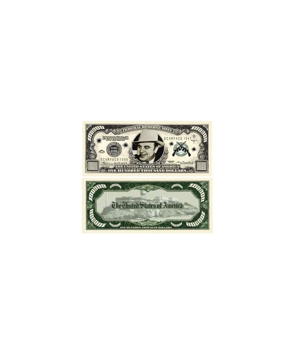 AL CAPONE $100 000.00 BILL (w/protector) $15.33 Gags & Practical Joke Toys