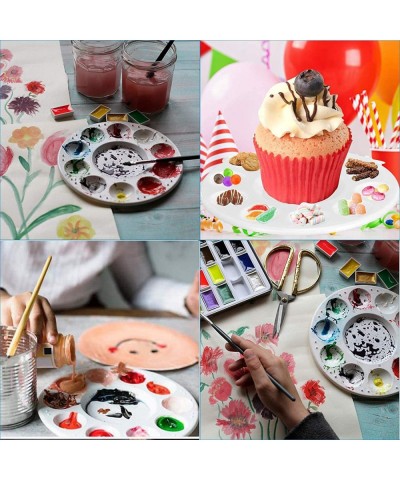 No Spill Paint Cups with Lids and Paint Brushes Kids Spill Proof Paint Cups with Paint Palette Trays for Kids Art Painting (P...