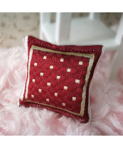 Miniature Dollhouse Accessories 1/12 Scale DIY Decoration Dollhouse Pillow Dollhouse Cushion Furniture for Kids Entertainment...