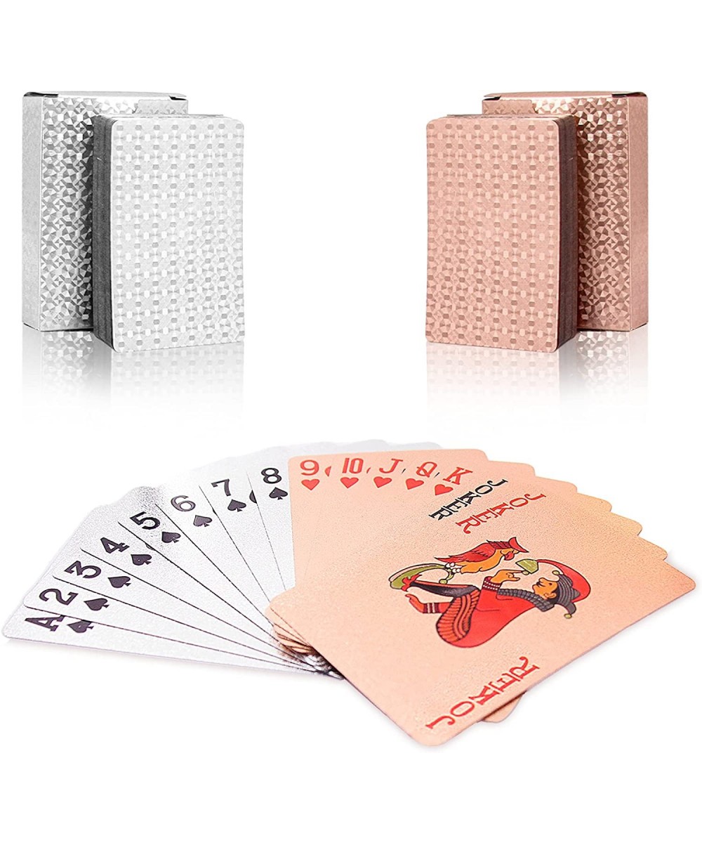 2X Deck of Cards PVC Plastic Waterproof Poker Cards 2 Decks of Playing Cards Standard Playing Card Decks $26.20 Card Games