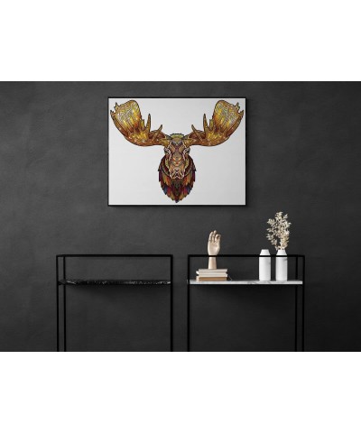 Wooden Jigsaw Puzzles for Adults Wood Puzzle Adult Unique Animal Shaped Moose Wooden Puzzle for Adult Best Gifts for Adults T...