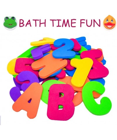 Foam Fun Alphabet Letters and Numbers for Bathtub Educational Organizer Storage Container Water Colorful Pastel Mesh Net Tub ...