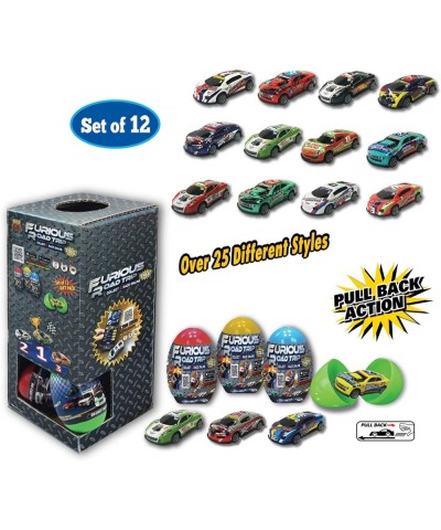 Furious Road Trip Toy Cars Easter Egg Box Set. 1:64 Stamp Steel Pull Back Cars with Free Online Games 2022 Birthday Party Hot...