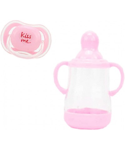 Reborn Baby Doll Accessories Magnet Pacifier Feeding Bottle for 22 inch Lifelike Baby Doll Pink $17.34 Doll Accessories