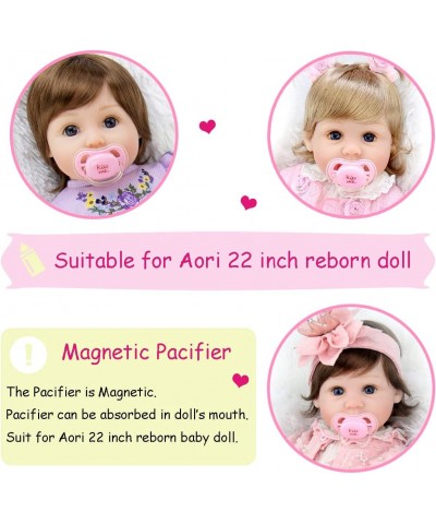 Reborn Baby Doll Accessories Magnet Pacifier Feeding Bottle for 22 inch Lifelike Baby Doll Pink $17.34 Doll Accessories