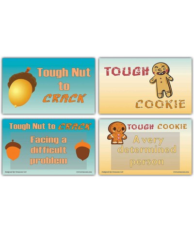 Food Idioms Flashcards for Kids (30 Cards x 4 Set) – Unique Educational Cards Gift Set – Great Stocking Stuffers Gift for Boy...