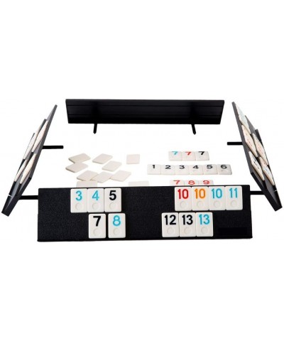 106 Tiles Rummy Game - Travel Games Rummy Board Game Rummy Set with Aluminum Case & 4 Anti-Skid Durable Trays $50.88 Domino &...