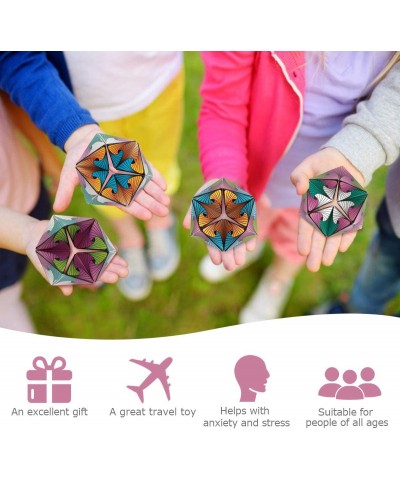 Sensory Toys for Kids - Kaleidocycle Fidget Toy for Adults to Stay Calm & Focused - Tear-Resistant Desk Manipulative Puzzle G...