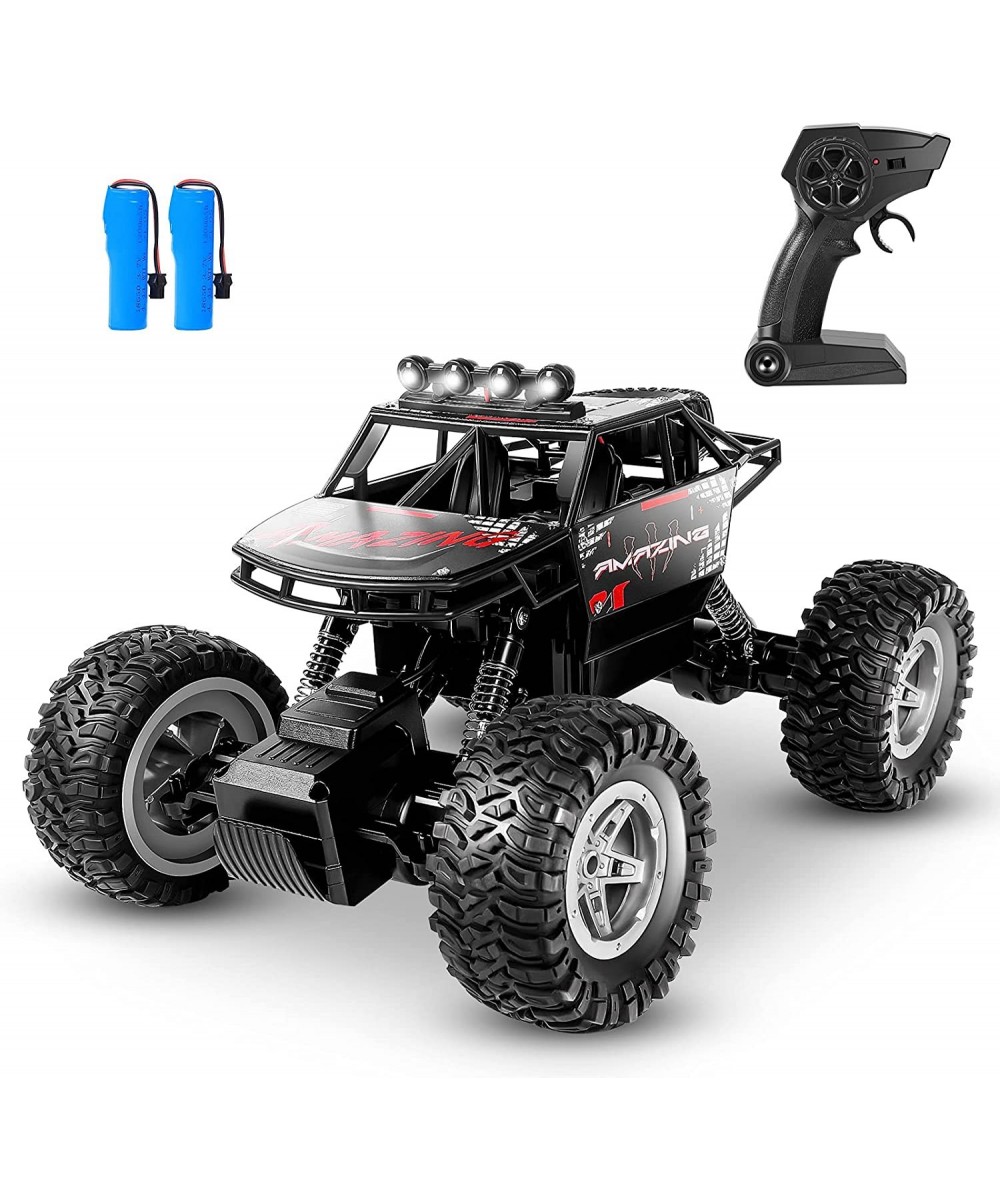 RC Cars 1:14 Scale All Terrain Remote Control Car 4WD 2.4GHz Off Road Monster Vehicle RC Truck Crawler with Dual Motors 2 Rec...