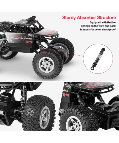 RC Cars 1:14 Scale All Terrain Remote Control Car 4WD 2.4GHz Off Road Monster Vehicle RC Truck Crawler with Dual Motors 2 Rec...