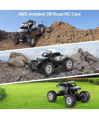 RC Cars 1:14 Scale All Terrain Remote Control Car 4WD 2.4GHz Off Road Monster Vehicle RC Truck Crawler with Dual Motors 2 Rec...