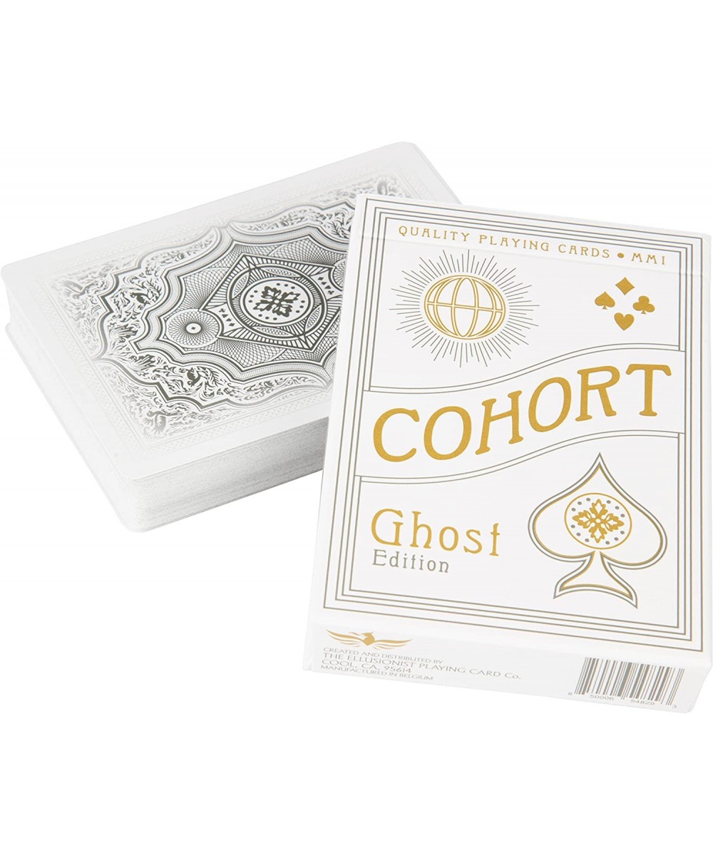 Cohort White Playing Card Deck - Ghost Edition - Classic 1930's Vintage Casino Design - for Games & Magic Tricks $21.50 Card ...