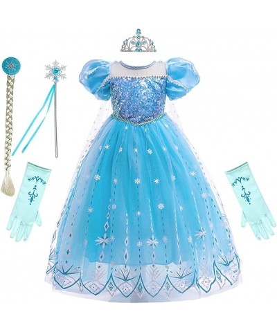 Girls Frozen Elsa Princess Dress Halloween Costume Christmas Birthday Evening Party Ball Gown w/Accessories $33.26 Kids' Cost...