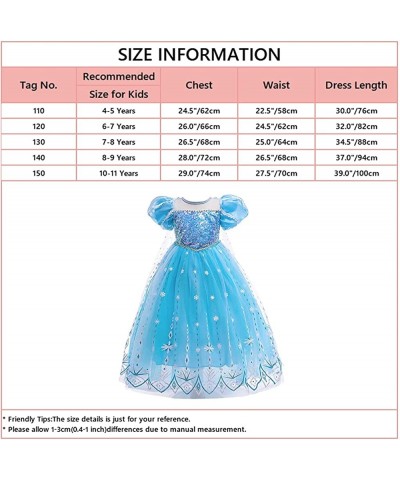 Girls Frozen Elsa Princess Dress Halloween Costume Christmas Birthday Evening Party Ball Gown w/Accessories $33.26 Kids' Cost...