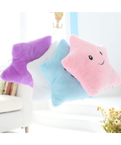 LED Twinkle Star Shaped Plush Pillow Creative Night Light Glowing Cushions Plush Stuffed Toys Gifts for Kids Decoration (Blue...