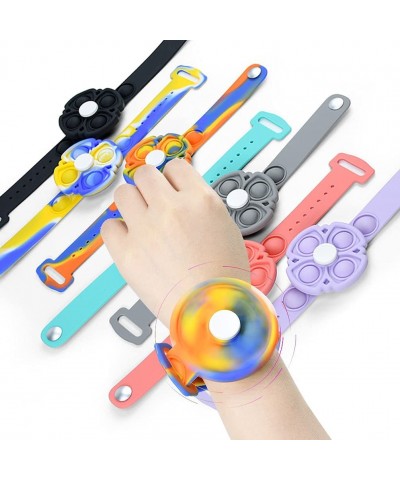 Higorenas Fidget Bracelet Simple Dimple Fidget Spinner Push Pop Bubble Pop It Fidget Toy Fidget Poppers Autism Sensory Toys W...