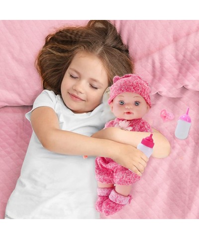 12 Inch Baby Doll with Clothes and Accessories Reborn Alive Baby Doll Feeding and Caring Set with Baby Bottles Diaper Nipple ...