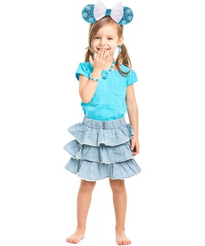 Little Girls Mermaid Costume Princess Tutu Skirt with Mouse Ears Headband Dress Up Accessories Birthday Party 3-8 Years $32.9...