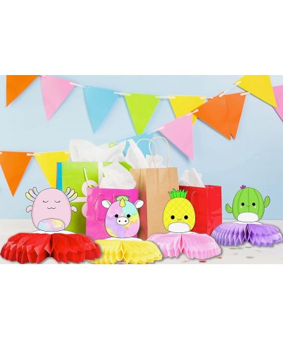 5 Pcs Squishy Toys Party Honeycomb Centerpieces Birthday Decorations for Friends. Pillow Theme Table Topper White 6 Inches $3...