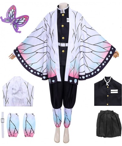 Kamado Tanjiro Nezuko Cosplay Kids Shinobu Zenitsu Giyuu Tomioka Kimono Cosplay Outfit Costume with Earring $76.93 Kids' Cost...