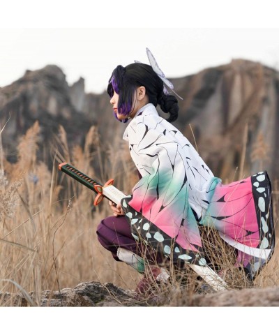 Kamado Tanjiro Nezuko Cosplay Kids Shinobu Zenitsu Giyuu Tomioka Kimono Cosplay Outfit Costume with Earring $76.93 Kids' Cost...