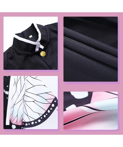 Kamado Tanjiro Nezuko Cosplay Kids Shinobu Zenitsu Giyuu Tomioka Kimono Cosplay Outfit Costume with Earring $76.93 Kids' Cost...