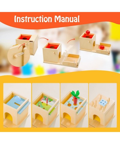 5 in1 Montesori Toys Permanence Christmas Toys Wooden Play Kits Shape Sorter Object Box Coin Box Carrot Harvest Catch Worm fo...