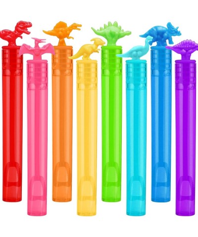 32 Piece Mini Dinosaur Bubble Wand (8 Style) Dino Theme Party Favors Neon?Toy For Kids Child Pinata Suffer Goodie Bags Filler...