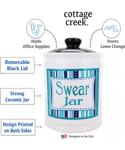 Swear Jar Ceramic Cussing Jar Swearing Coin Bank Cuss Piggy Bank for Swear Words $47.44 Kids' Money Banks