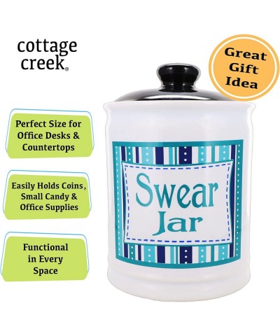 Swear Jar Ceramic Cussing Jar Swearing Coin Bank Cuss Piggy Bank for Swear Words $47.44 Kids' Money Banks