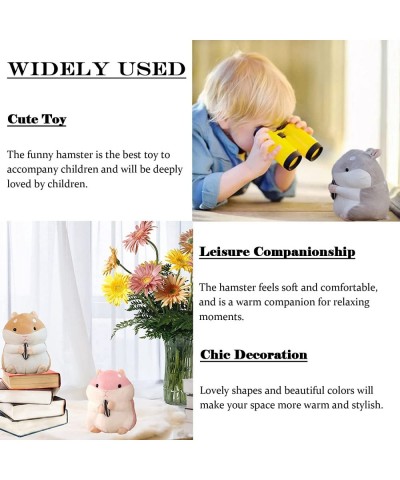 9" Hamster Plush Stuffed Animals Kawaii Hamster Toy for Kids Boys Girls Brown $27.57 Stuffed Animals & Teddy Bears