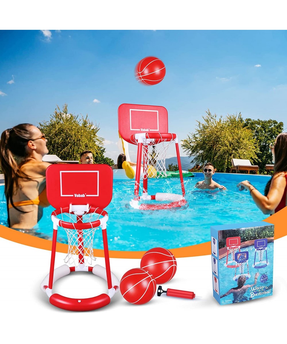 Floating Basketball Hoop for Pool Basketball Pool Hoop and 2 Balls & Pump Swimming Pool Game Indoor for Kids $79.19 Swimming ...