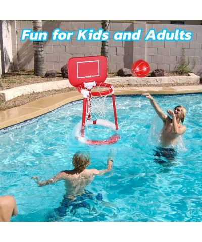 Floating Basketball Hoop for Pool Basketball Pool Hoop and 2 Balls & Pump Swimming Pool Game Indoor for Kids $79.19 Swimming ...