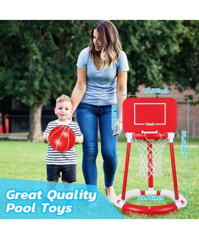 Floating Basketball Hoop for Pool Basketball Pool Hoop and 2 Balls & Pump Swimming Pool Game Indoor for Kids $79.19 Swimming ...