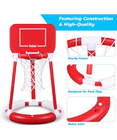 Floating Basketball Hoop for Pool Basketball Pool Hoop and 2 Balls & Pump Swimming Pool Game Indoor for Kids $79.19 Swimming ...