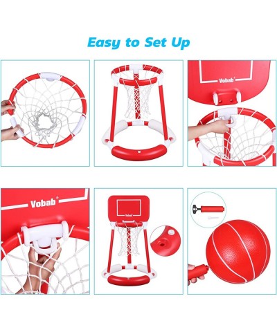 Floating Basketball Hoop for Pool Basketball Pool Hoop and 2 Balls & Pump Swimming Pool Game Indoor for Kids $79.19 Swimming ...