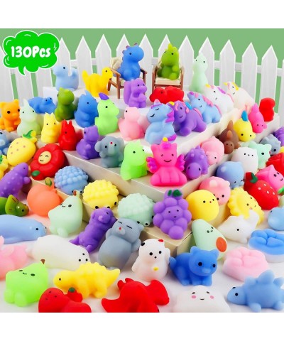 130Pcs Mochi Squishy Toys Mini Kawaii Squishies Stress Relief Fidget Toys Bulk for Kids Party Favors Birthday Gifts Easter Eg...