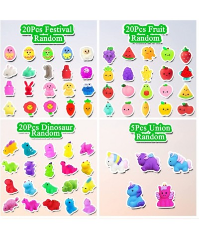 130Pcs Mochi Squishy Toys Mini Kawaii Squishies Stress Relief Fidget Toys Bulk for Kids Party Favors Birthday Gifts Easter Eg...