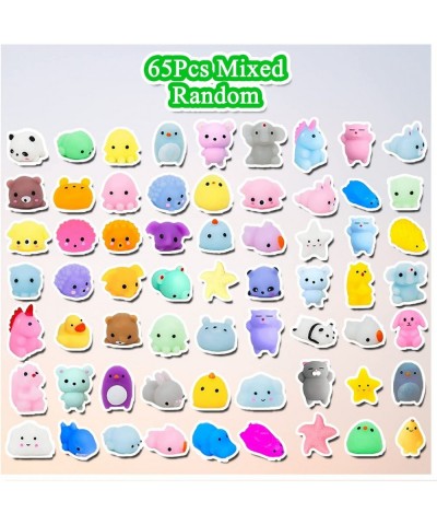 130Pcs Mochi Squishy Toys Mini Kawaii Squishies Stress Relief Fidget Toys Bulk for Kids Party Favors Birthday Gifts Easter Eg...