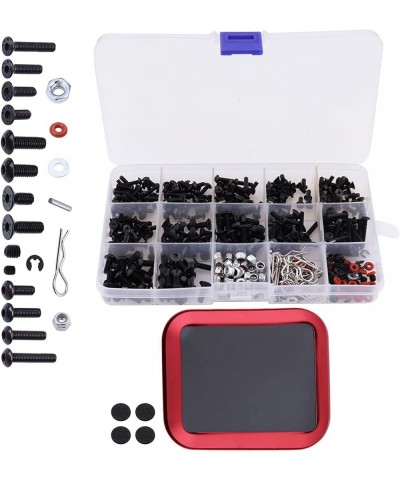 523PCS RC Screws Kit Repair Tool M3 M4 Hex Screws RC Repair Tool Kit with Magnetic Screw Tray Hardware Fastener Set for 1:8 1...