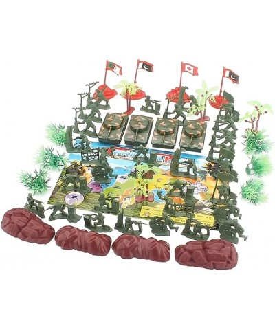 52 Piece Plastic Army Men for Boys Cool Mini Army Action Figures Military Set Military Toy Soldiers Figures with Tanks Planes...