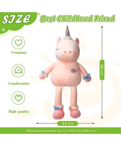 34inch Pink Unicorn Hugging Pillow Stuffed Animal Soft Plush Toy Gift for Kids Toddlers Children Girls Boys Baby $32.40 Kids'...