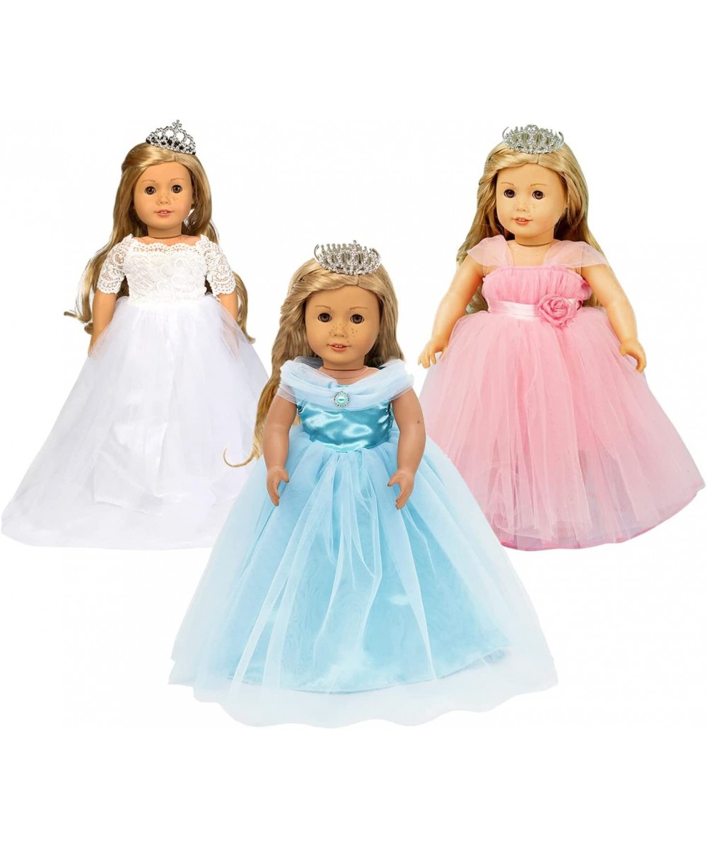 3 Sets Girls Doll Clothes Outfits and Accessories Princess Costume Bride Wedding Dress Party Gown Dress for 18 inch Dolls $50...