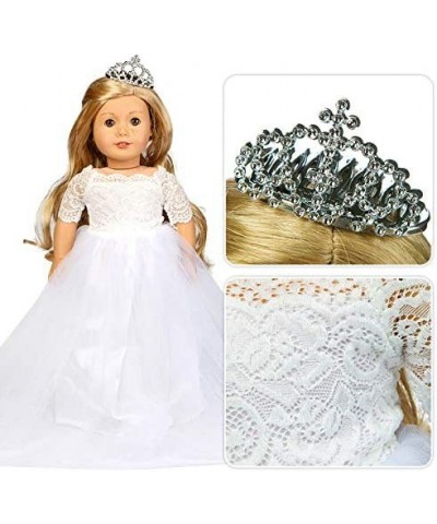 3 Sets Girls Doll Clothes Outfits and Accessories Princess Costume Bride Wedding Dress Party Gown Dress for 18 inch Dolls $50...