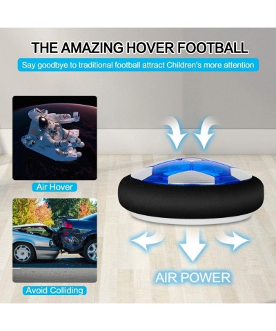 Hover Ball Set with 2 Goals USB Rechargeable with LED Light and Inflatable Soccer Ball Air Floating Soccer with Safe Bumper f...