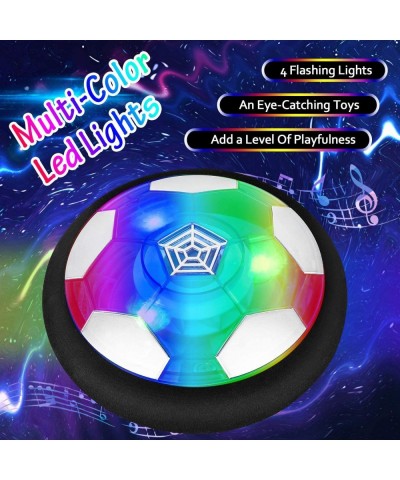 Hover Ball Set with 2 Goals USB Rechargeable with LED Light and Inflatable Soccer Ball Air Floating Soccer with Safe Bumper f...