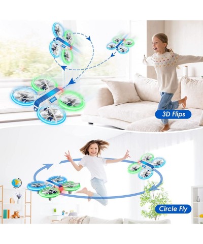 Cool Toys Gifts for Boys Girls Teenagers Mini Drone for Kids with LED Lights Indoor Small Quadcopter with 3D Flips Headless M...