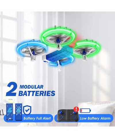 Cool Toys Gifts for Boys Girls Teenagers Mini Drone for Kids with LED Lights Indoor Small Quadcopter with 3D Flips Headless M...