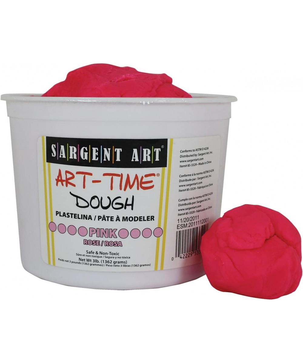 3-Pound Art-Time Dough Pink Non-Toxic Very Malleable Adaptable Easy Storage Reusable. $23.57 Kids' Art Clay & Dough