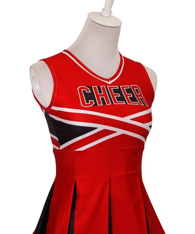 Cheerleader Costume for Girls Cheerleading Uniform Outfit with Poms Fancy Dress Halloween Party Birthday Gift 3-10Y $40.28 Ki...